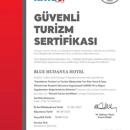 Hotell Blue Mudanya Bursa